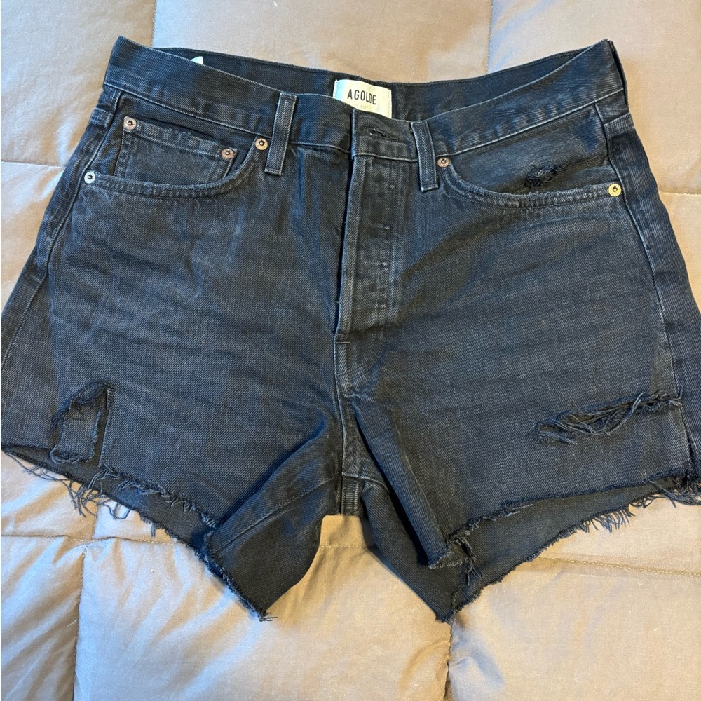 Agolde Parker Long Jean Shorts